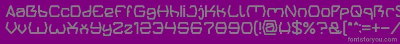 フォントGroovy Kind Of Life – 紫の背景に灰色の文字