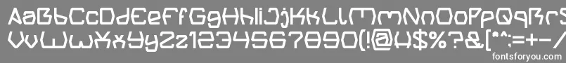 フォントGroovy Kind Of Life – 灰色の背景に白い文字