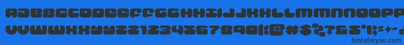 groovysmoothie Font – Black Fonts on Blue Background