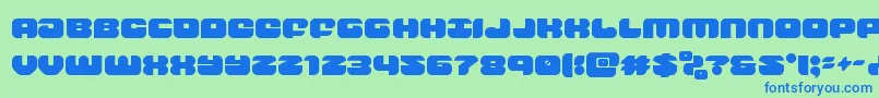 groovysmoothie Font – Blue Fonts on Green Background