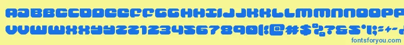 groovysmoothie Font – Blue Fonts on Yellow Background