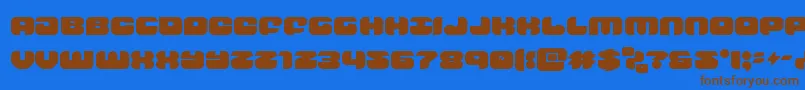 groovysmoothie Font – Brown Fonts on Blue Background