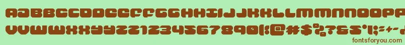 groovysmoothie Font – Brown Fonts on Green Background