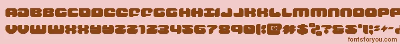 groovysmoothie Font – Brown Fonts on Pink Background