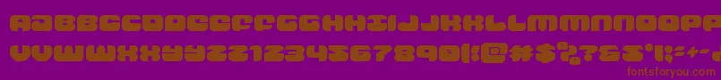 groovysmoothie Font – Brown Fonts on Purple Background