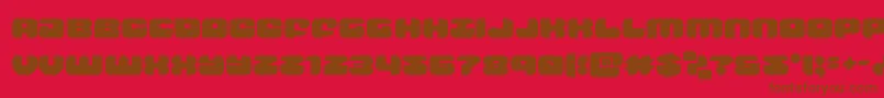groovysmoothie Font – Brown Fonts on Red Background