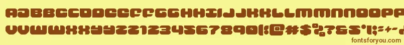 groovysmoothie Font – Brown Fonts on Yellow Background