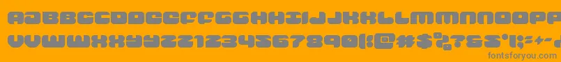 groovysmoothie-Schriftart – Graue Schriften auf orangefarbenem Hintergrund