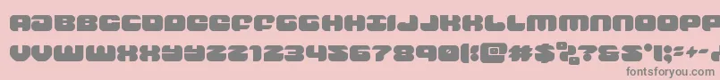 フォントgroovysmoothie – ピンクの背景に灰色の文字