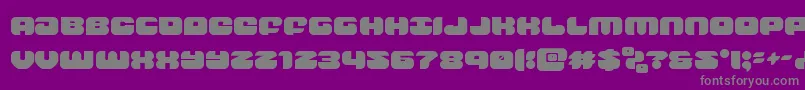groovysmoothie Font – Gray Fonts on Purple Background