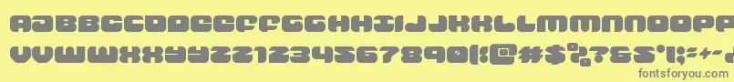 groovysmoothie Font – Gray Fonts on Yellow Background