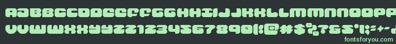 groovysmoothie Font – Green Fonts on Black Background