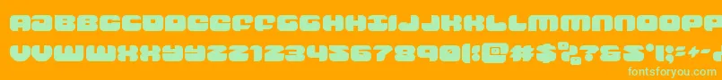 groovysmoothie Font – Green Fonts on Orange Background