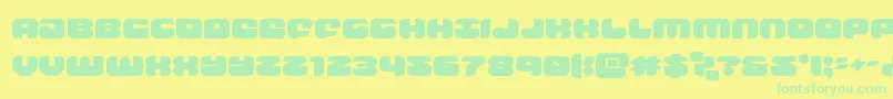 groovysmoothie Font – Green Fonts on Yellow Background