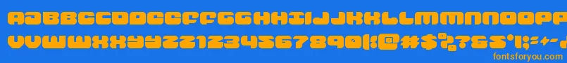 groovysmoothie Font – Orange Fonts on Blue Background