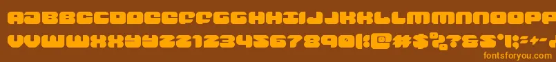 groovysmoothie Font – Orange Fonts on Brown Background