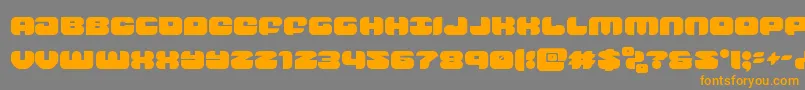 groovysmoothie Font – Orange Fonts on Gray Background