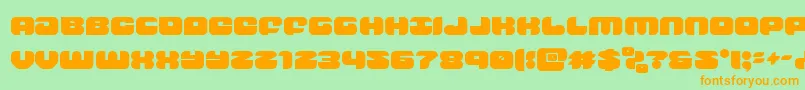groovysmoothie Font – Orange Fonts on Green Background