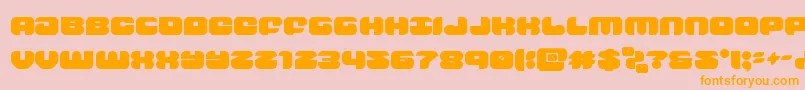 groovysmoothie Font – Orange Fonts on Pink Background