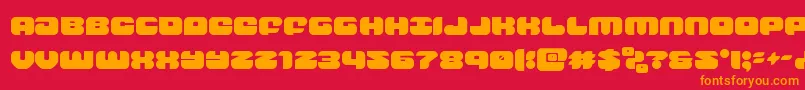 groovysmoothie Font – Orange Fonts on Red Background