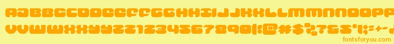 groovysmoothie Font – Orange Fonts on Yellow Background