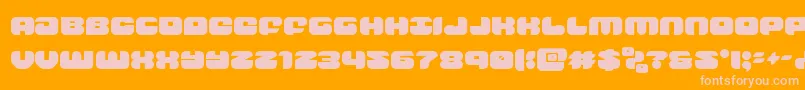 groovysmoothie Font – Pink Fonts on Orange Background