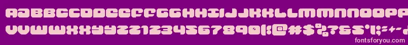 groovysmoothie Font – Pink Fonts on Purple Background