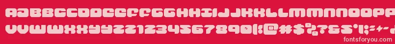 groovysmoothie Font – Pink Fonts on Red Background