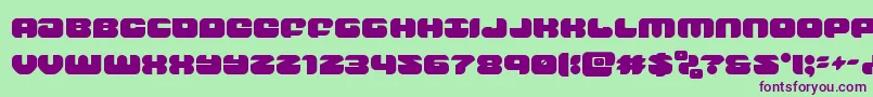groovysmoothie Font – Purple Fonts on Green Background