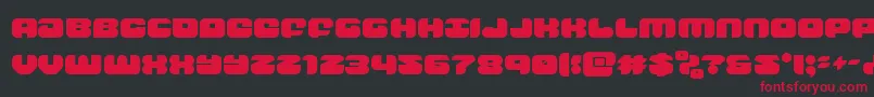 groovysmoothie Font – Red Fonts on Black Background