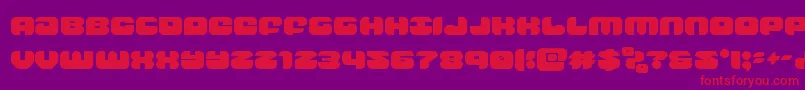 groovysmoothie-Schriftart – Rote Schriften auf violettem Hintergrund