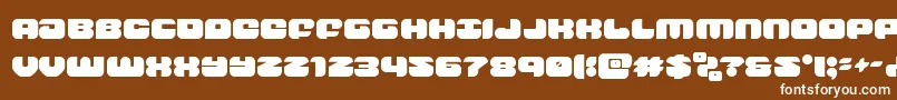 groovysmoothie Font – White Fonts on Brown Background