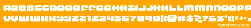 groovysmoothie Font – White Fonts on Orange Background