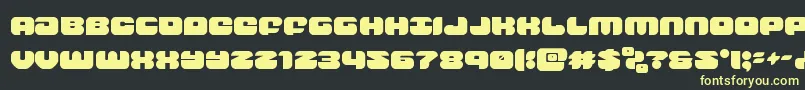 groovysmoothie Font – Yellow Fonts on Black Background