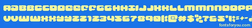 groovysmoothie Font – Yellow Fonts on Blue Background