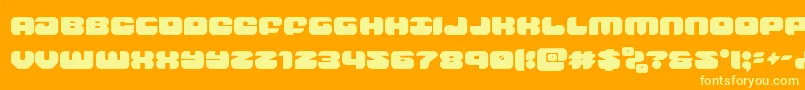 groovysmoothie Font – Yellow Fonts on Orange Background