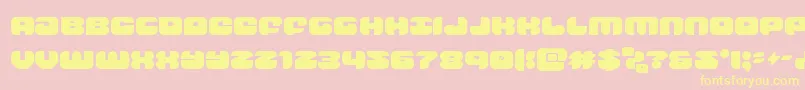 groovysmoothie Font – Yellow Fonts on Pink Background