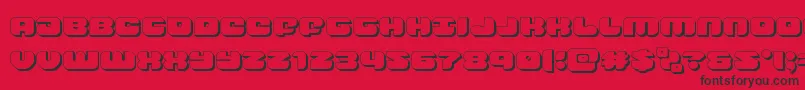 groovysmoothie3d Font – Black Fonts on Red Background