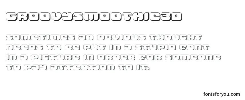 Groovysmoothie3d Font