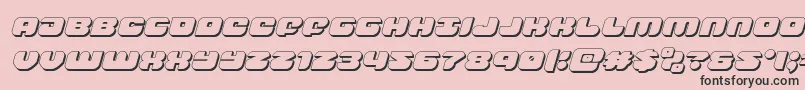 groovysmoothie3dital Font – Black Fonts on Pink Background