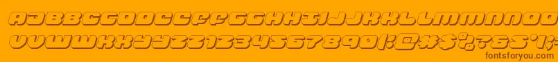 groovysmoothie3dital Font – Brown Fonts on Orange Background