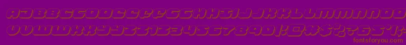 groovysmoothie3dital Font – Brown Fonts on Purple Background