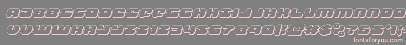 groovysmoothie3dital Font – Pink Fonts on Gray Background