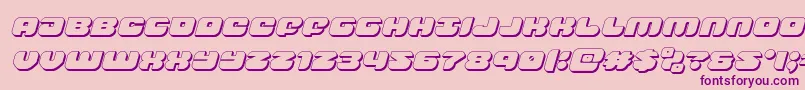 groovysmoothie3dital Font – Purple Fonts on Pink Background