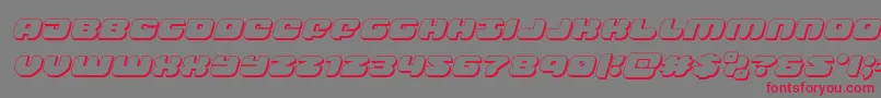 groovysmoothie3dital Font – Red Fonts on Gray Background