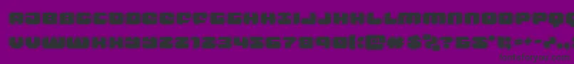 groovysmoothieacad Font – Black Fonts on Purple Background