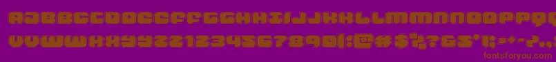 groovysmoothieacad Font – Brown Fonts on Purple Background