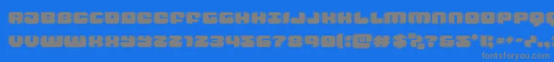 groovysmoothieacad-Schriftart – Graue Schriften auf blauem Hintergrund