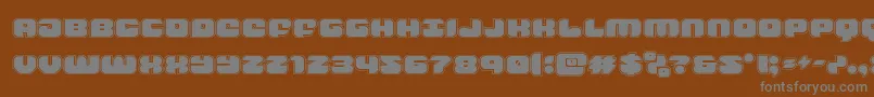 groovysmoothieacad Font – Gray Fonts on Brown Background
