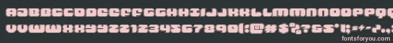 groovysmoothieacad-fontti – vaaleanpunaiset fontit mustalla taustalla